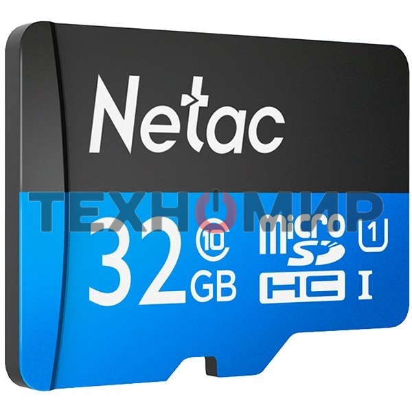 Флеш карта microSDHC 32Gb Netac P500 NT02P500STN-032G-S (без SD адаптера) 80Mb/s