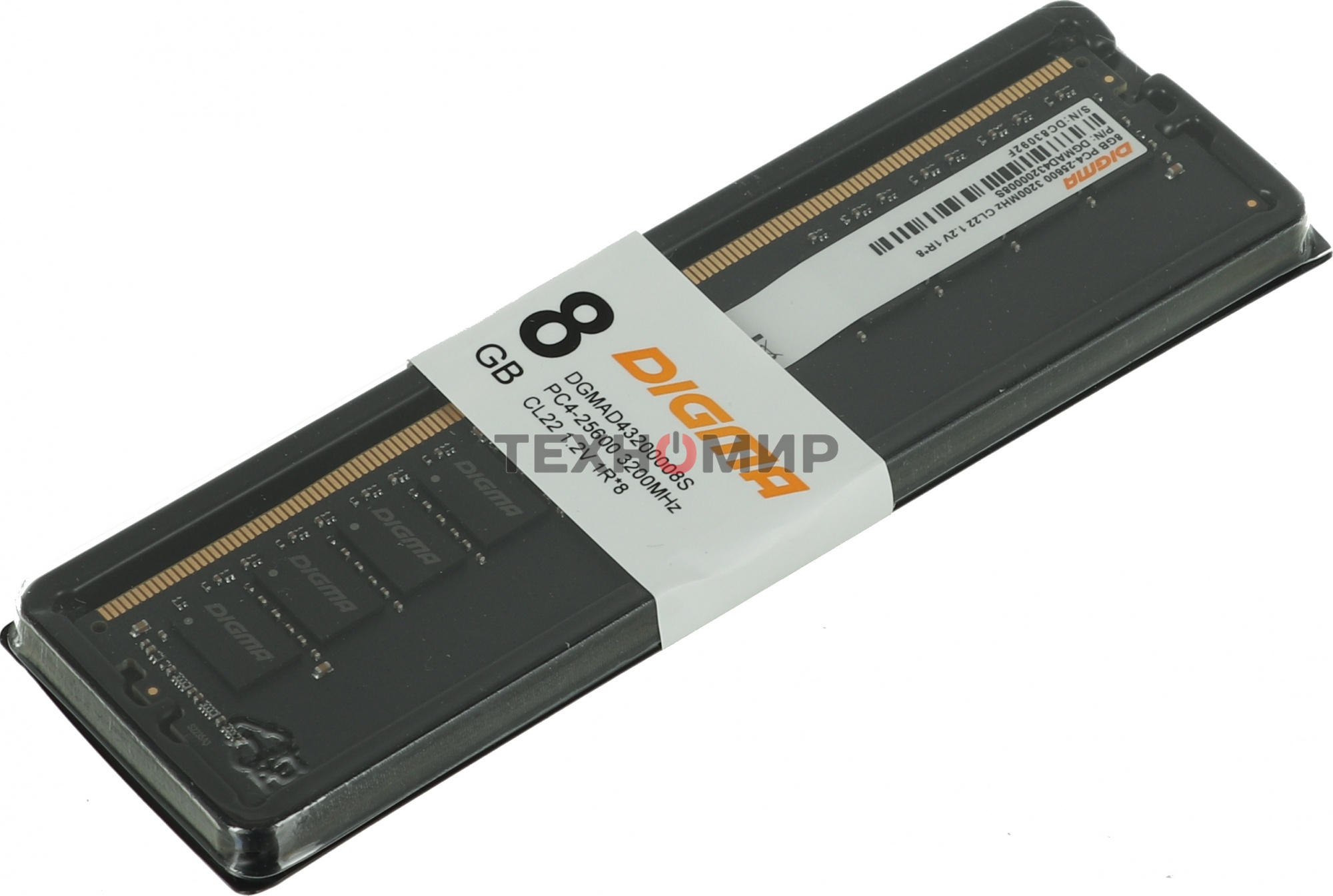 Оперативная память Digma, DDR4, 8GB (1x8GB), 3200MHz, CL22, DIMM