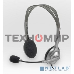 Гарнитура проводная Logitech Headset H110 grey (981-000472/981-000271)