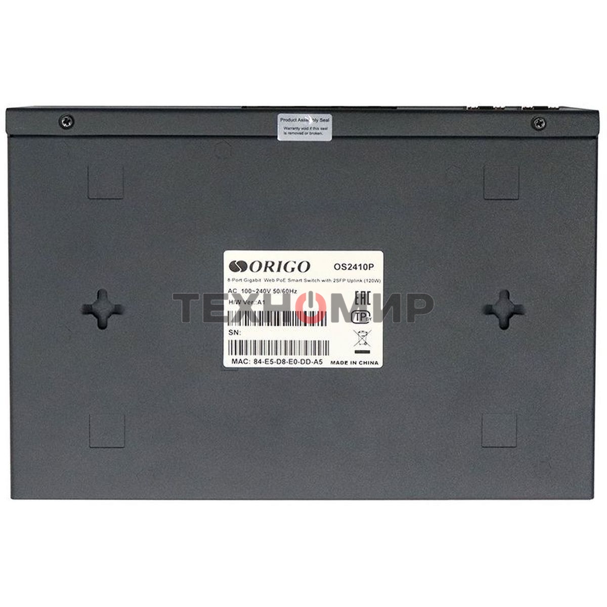 Коммутатор Origo OS2410P/120W OS2410P/120W/A1A 8x1 Гбит/с 2SFP 8PoE 120W настраиваемый