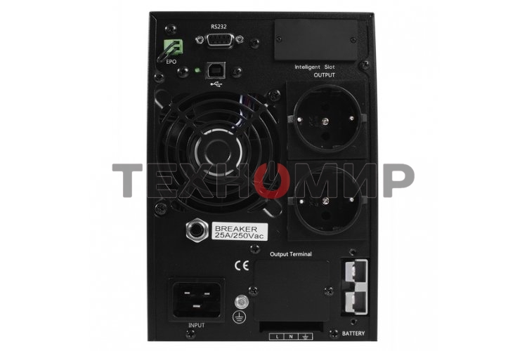 Источник бесперебойного питания Powerman Online 3000 Plus черный external battery pack (not included)(БЕЗ БАТАРЕИ)