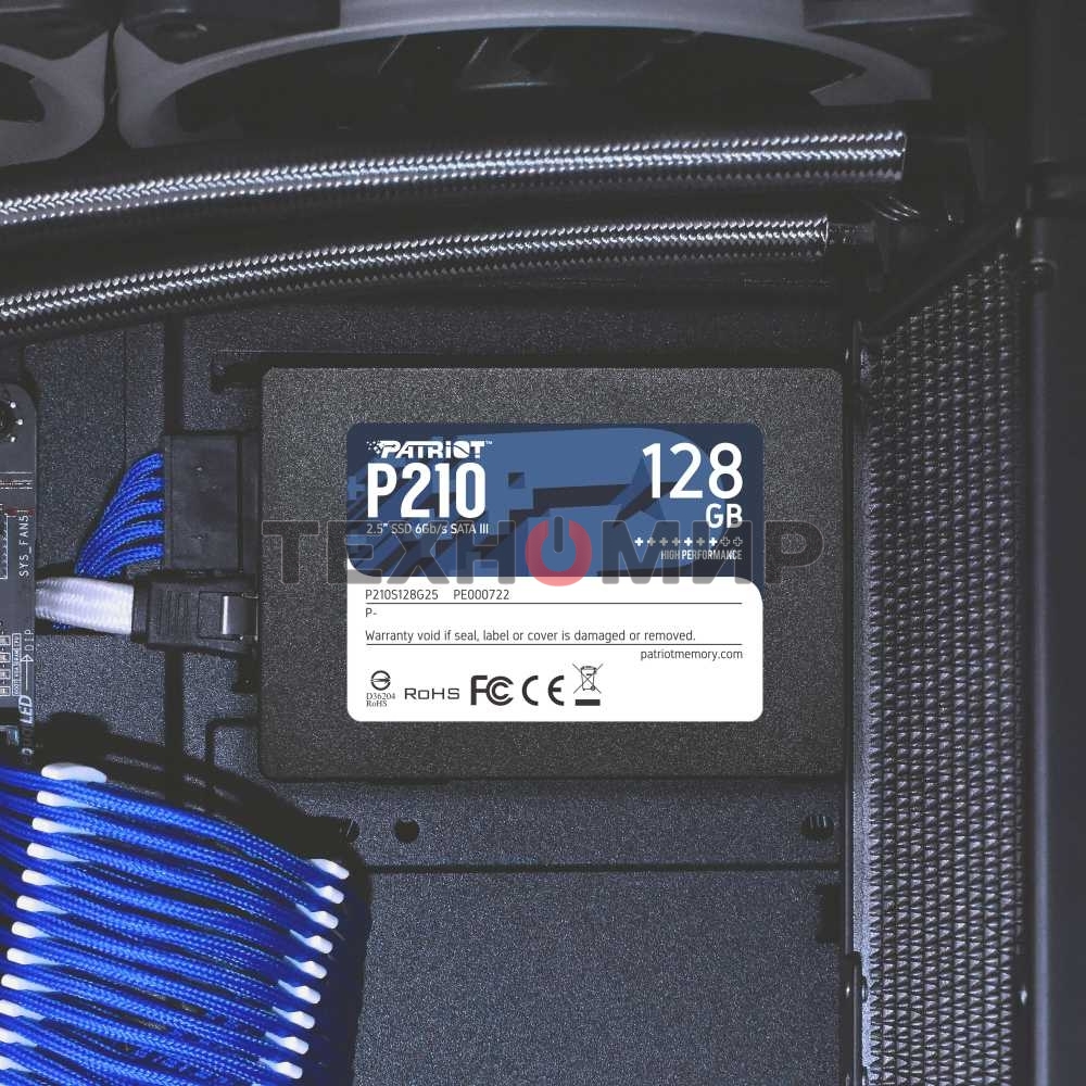 Накопитель SSD Patriot P210, 128Gb, SATA III, 2.5