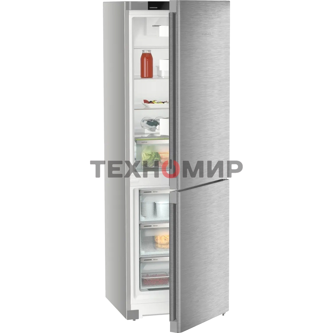 Холодильник Liebherr CNsdc 5203-22 001 серебристый двухкамерный 225/94 л морозилка снизу, No Frost