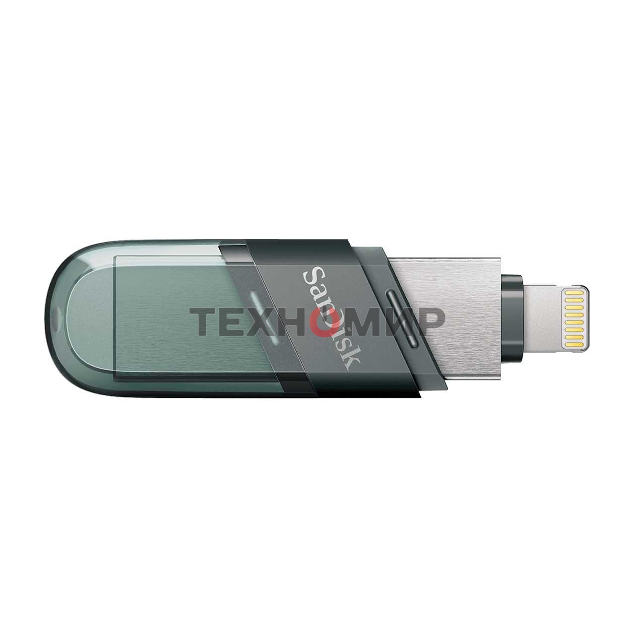 Флешка USB Sandisk 128Gb iXpand Flip SDIX90N-128G-GN6NE USB3.1 зеленый/серебристый