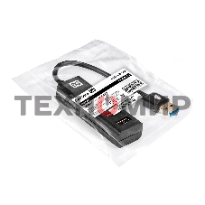 USB-концентратор 4-в-1 ExeGate DUB-3213 (кабель-адаптер USB2.0 --> 3xUSB2.0, 1xUSB3.0, Plug&Play, черный)