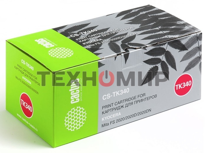 Картридж лазерный Cactus CS-TK340 черный (12000 стр.) для Kyocera Mita FS 2020/2020D/2020DN