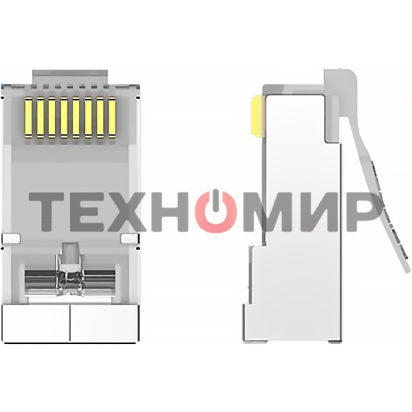 Коннектор Vention RJ45 (8p8c), FTP, cat. 6A, под витую пару, экранированный (10 шт.)