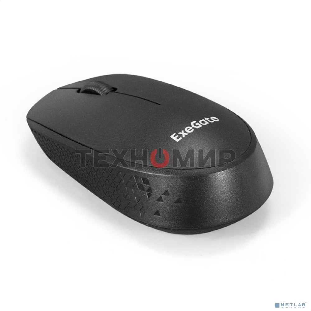 Комплект беспроводной ExeGate Professional Standard Combo MK210 (клавиатура полноразмерная влагозащищенная 104кл. + мышь оптическая 1200dpi, 3 кнопки и колесо прокрутки; USB, радиоканал 2,4 ГГц, радиус действия до 10м, черный, Color Box)