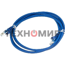 Патч-корд LANMASTER UTP LAN-PC45/U5E-2.0-BL вилка RJ-45-вилка RJ-45 cat.5е 2м синий LSZH (уп.:1шт)