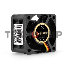 Вентилятор для корпуса ExeGate EX04020B3P-24 черный, 40 мм, 8000 об/мин, 33.2 дБ, 3 pin