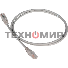 Патч-корд LANMASTER TWT UTP cat.5e, с заливными колпачками, 20.0 м, серый