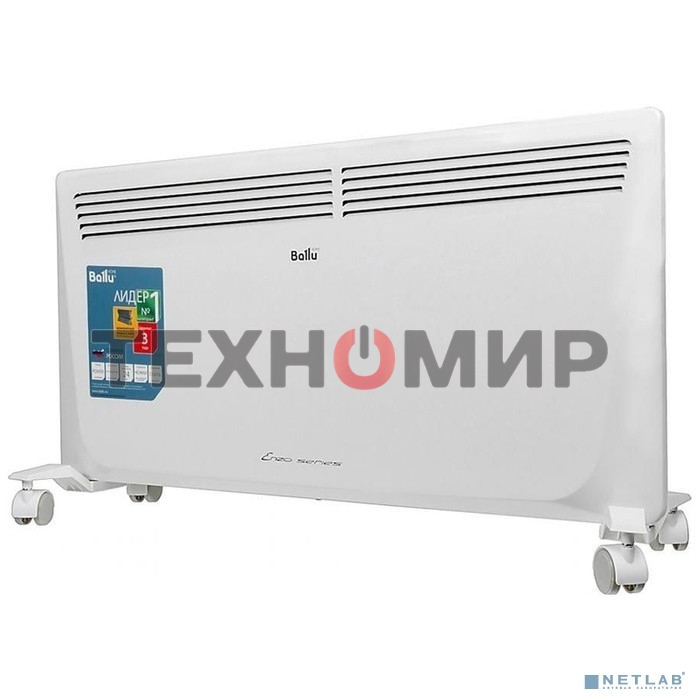 Конвектор электрический Ballu Enzo BEC/EZMR-2000 белый, 2000 Вт, 25 м2, термостат