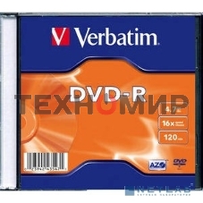 Диск DVD-R Verbatim 16-x, 4.7 Gb, (уп 20 шт) (43547)