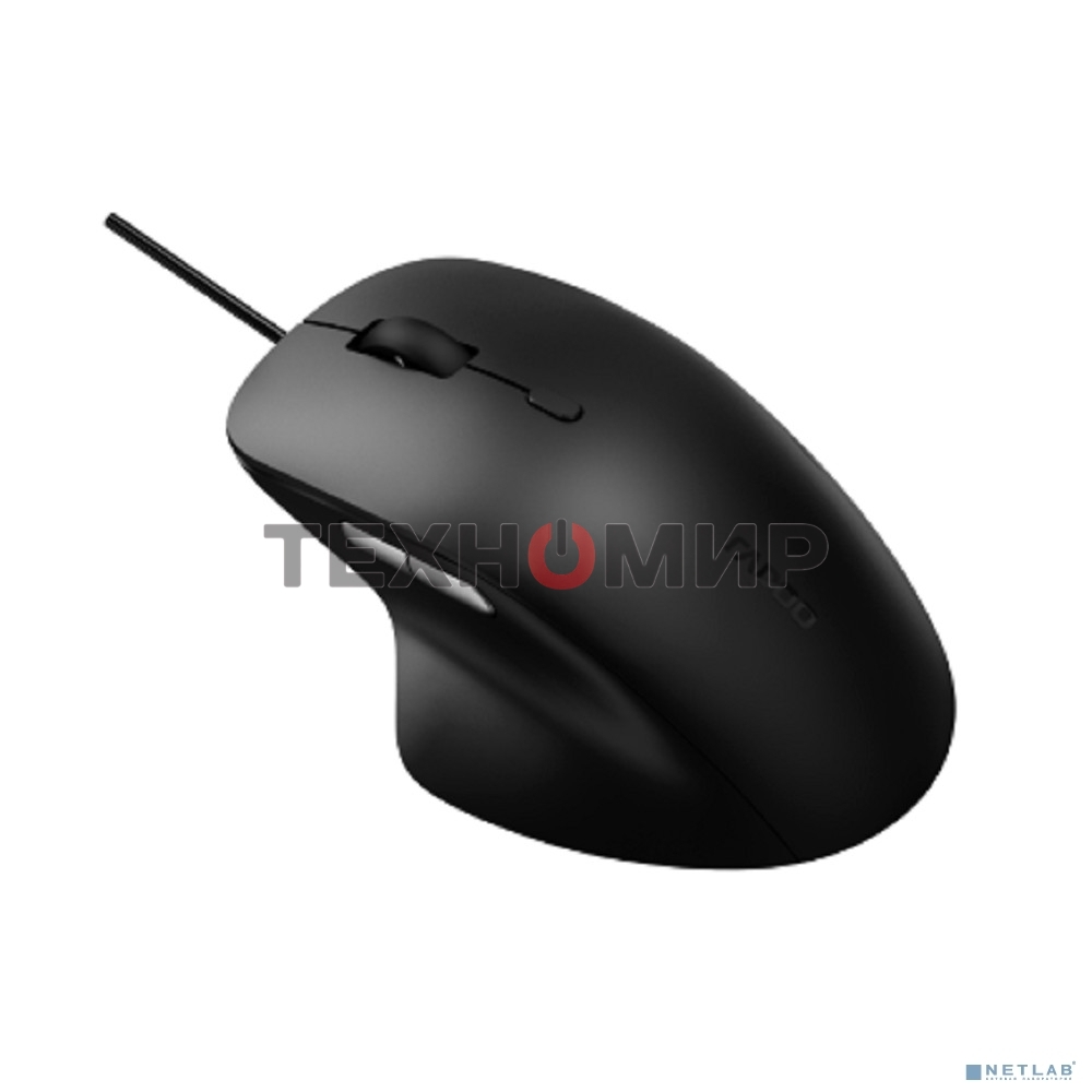 Мышь проводная Rapoo N500 черный, 3600 dpi, USB, кнопки - 6