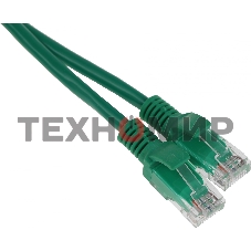 Патч-корд UTP Cablexpert cat.5e, 0.5м, литой, многожильный, зеленый