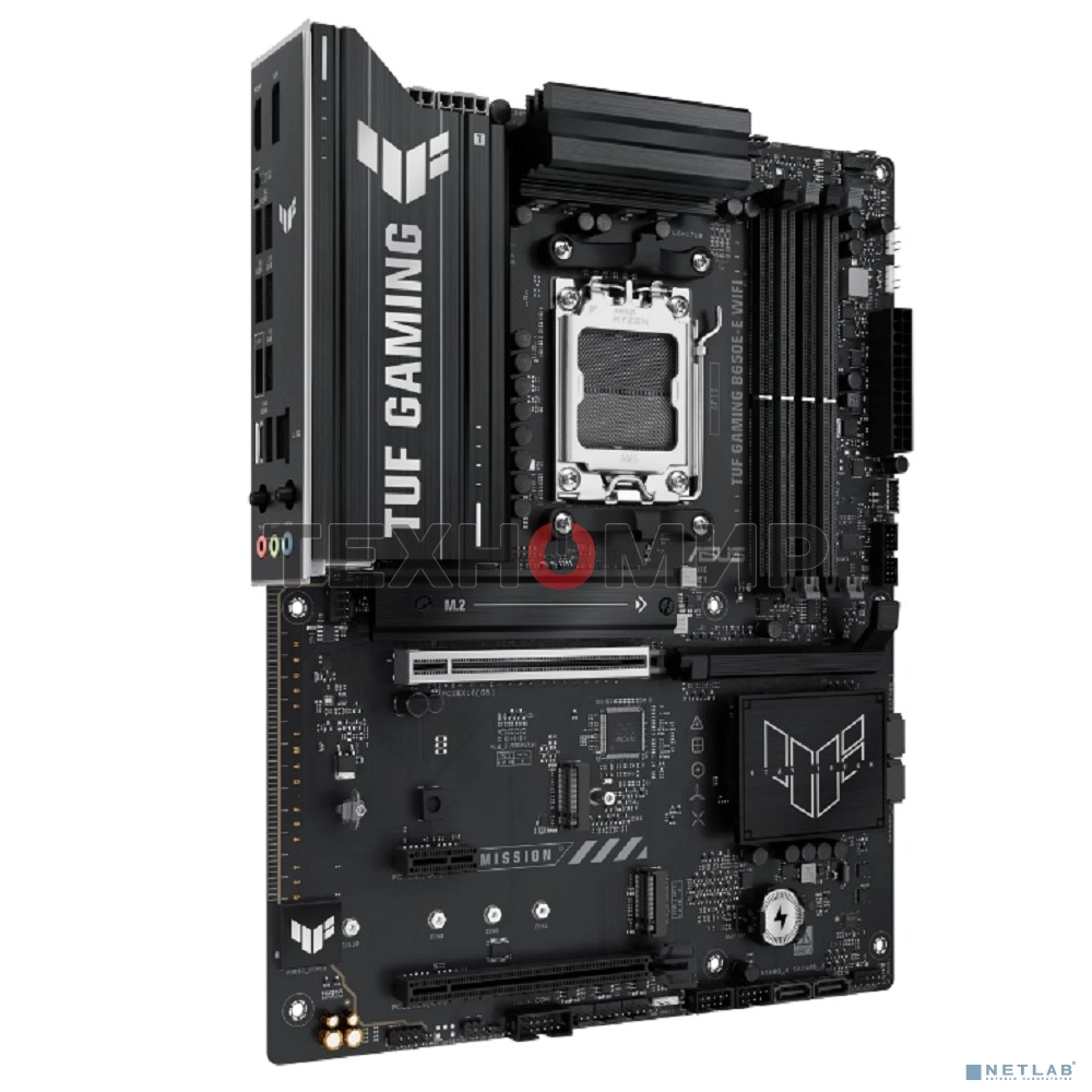 Материнская плата ASUS TUF GAMING B650-E WIFI, AM5, AMD B650, 4xDDR5, 4xSATA, 3xM.2, 1xPCIe 4.0 x16, 1xPCIe 4.0 x16, 1xPCIe x1, 1xDP, 1xHDMI, 1x2.5Gb LAN, Wi-Fi 6E, Bluetooth 5.3, 2xUSB-C (1x10Gbps, 1x20Gbps), 3xUSB-A 5Gbps, 2xUSB-A 10Gbps, 3xUSB-A 2.0, 5