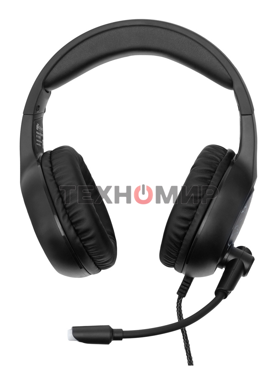 Наушники с микрофоном Oklick HS-L930G SNORTER черный/синий 2м мониторные USB оголовье (HS-L930G)