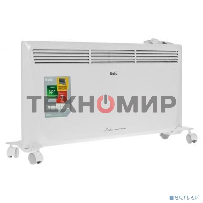 Конвектор электрический Ballu Enzo BEC/EZMR-2000 белый, 2000 Вт, 25 м2, термостат