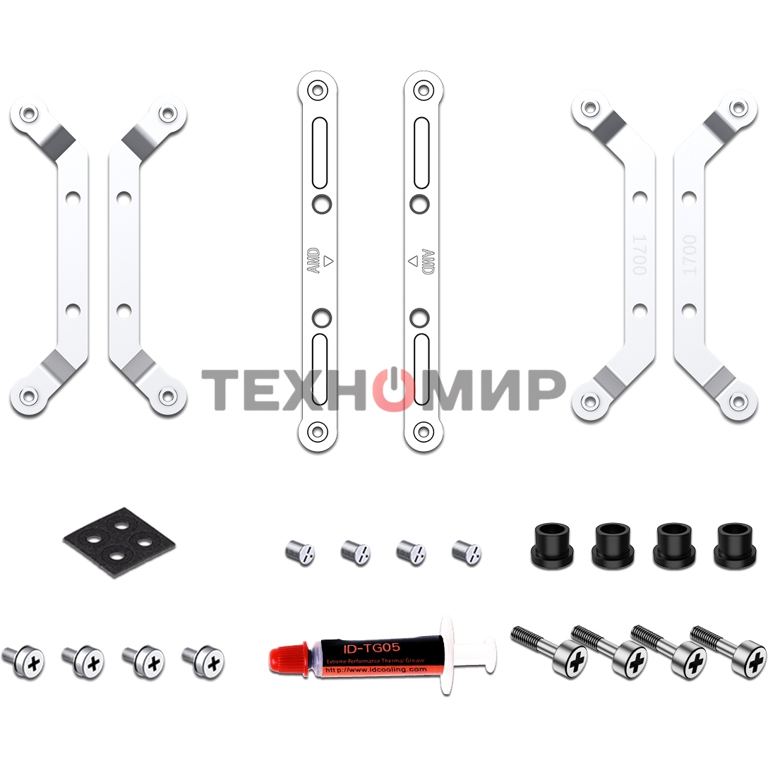 Кулер для процессора ID-COOLING IS-50X-V3 черный 120мм алюминий/медь 2000rpm 31.2db 4-pin 130W 56мм