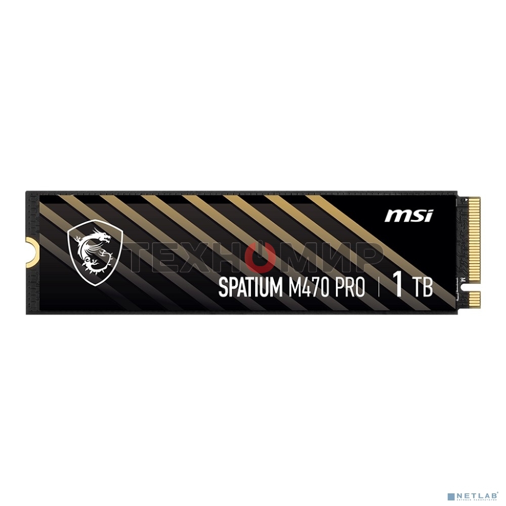 Накопитель SSD MSI M.2 2280 1Tb SPATIUM M470 PRO Client SSD S78-440L0J0-P83, PCIe Gen4x4 with NVMe