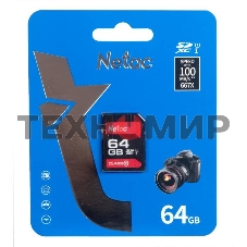 Флеш карта SDHC 64Gb Netac Class 10 UHS-I U1 P600 NT02P600STN-064G-R