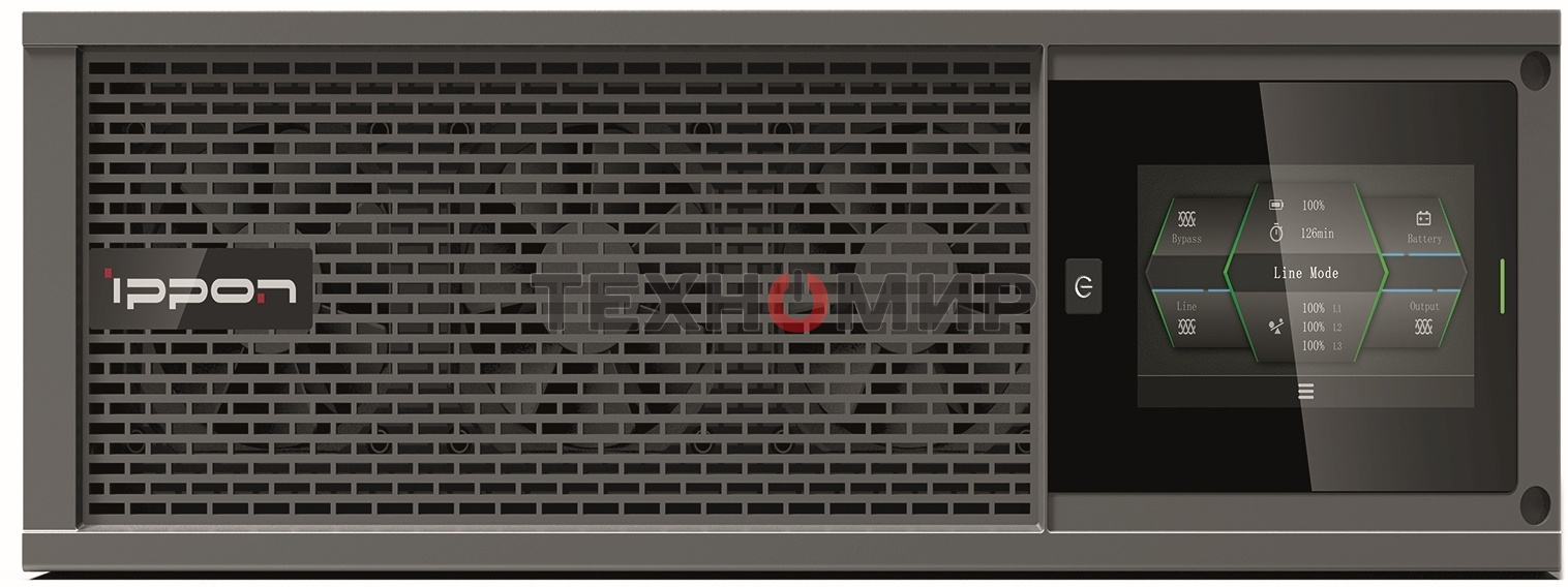 Источник бесперебойного питания Ippon Innova Unity RT 3-3 10K 10000Вт 10000ВА черный