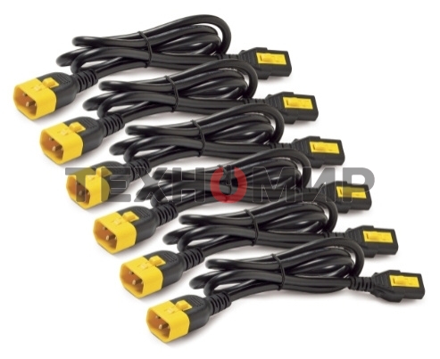 Кабель Патч-корд APC AP8704S-WW C14-C13 1.22м черный ПВХ (уп.:6шт)