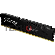 Оперативная память Kingston Fury Beast, DDR5, 16GB (1x16GB), 5600MHz, CL40, DIMM, с радиаторами, черный