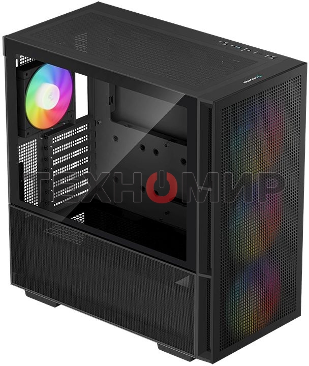 Компьютерный корпус DeepCool CH560 черный (R-CH560-BKAPE4-G-1) (ATX, без БП, 2хUSB, с окном)