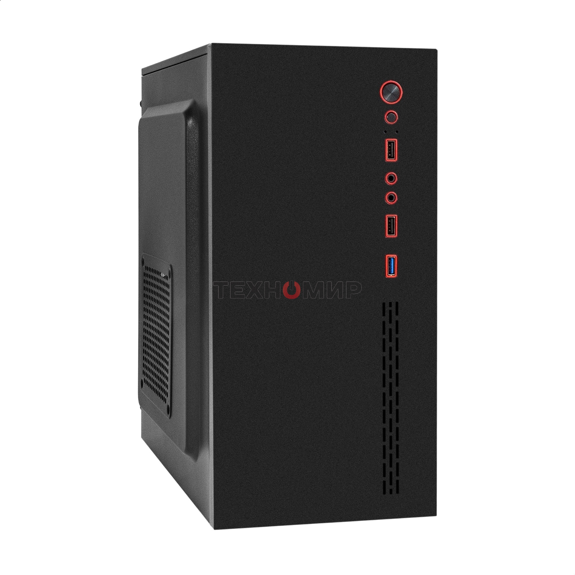 Компьютерный корпус Minitower ExeGate BAA-403U-AAA450 (mATX, БП AAA450 с вент. 8см, 1хUSB/1хUSB 3.0, HD Audio, черный)