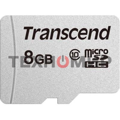 Флеш карта microSDHC 8Gb Class10 Transcend TS8GUSD300S w/o adapter
