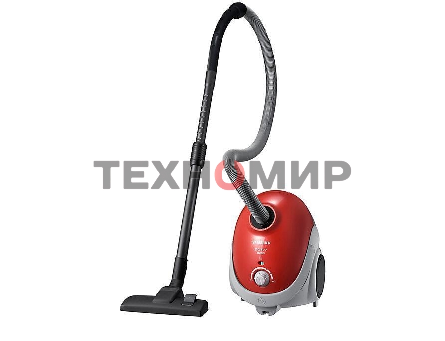 Пылесос Samsung VCC5251V3R 1800Вт, красный 410/1800 Вт, уборка сухая, пылесборник мешок, контейнер 2л