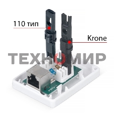 Розетка в сборе Cabeus, 1x RJ45(8P8C), кат. 6, экр., внешняя, белый, (WS-8P8C-Cat.6-SH-1)