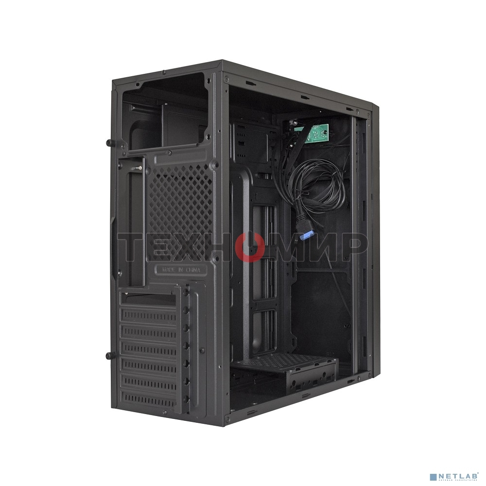 Компьютерный корпус Miditower ExeGate XP-333U Black, ATX, (без БП), 1*USB/2*USB 3.0, Audio
