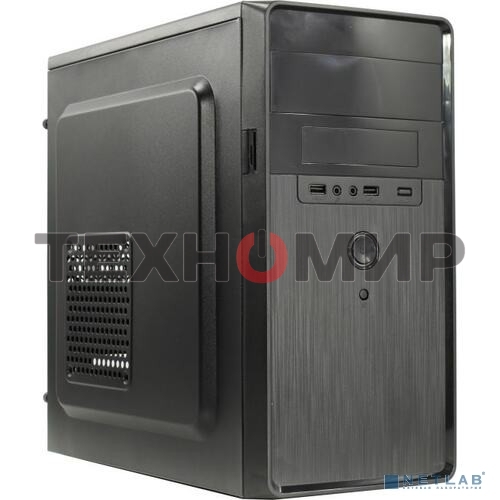 Компьютерный корпус Minitower ExeGate EX286424RUS BA-309-350W-8 (mATX, БП AA350 с вент. 8см, 2хUSB, HD аудио, черный)