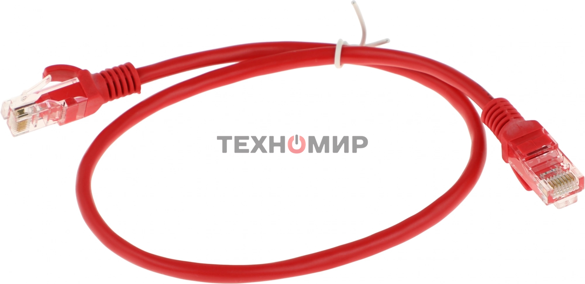 Патч-корд UTP Cablexpert cat.5e, 0.5м, литой, многожильный, красный