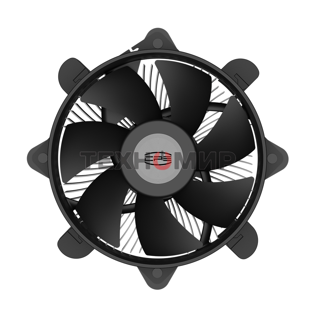 Кулер PcCooler R120-XXNIXX-GL черный 95мм алюминий 2700rpm 27.8db 4-pin 95W 70мм