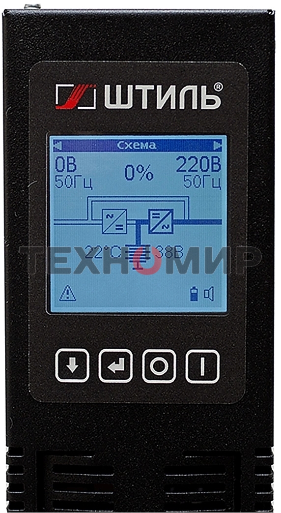 Источник бесперебойного питания Штиль STR1103TLD 2700Вт 3000ВА черный без батареи