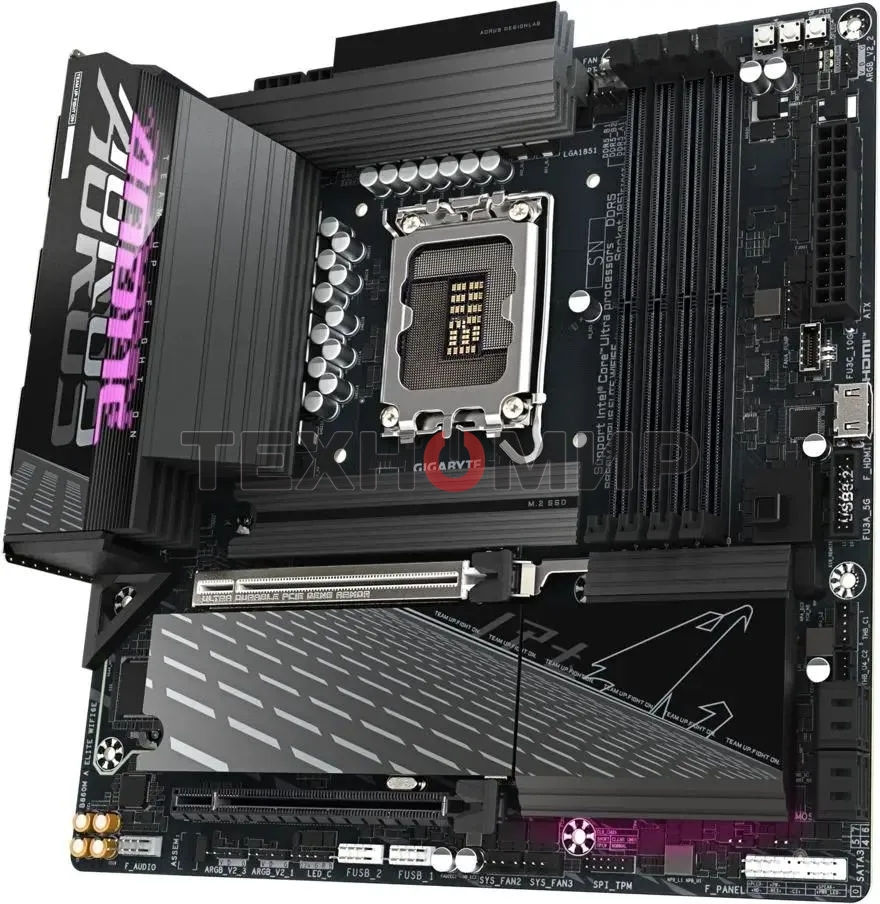 Материнская плата Gigabyte B860M AORUS ELITE WIFI6E, LGA 1851, Intel B860, 4xDDR5, 4xSATA, 3xM.2, 1xPCIe 5.0 x16, 1xPCIe 4.0 x4, 1xHDMI, 1xDP, 1xUSB4 Type-C, 1x 2.5Gb LAN, 4xUSB-A 3.2 Gen 1, 2xUSB-A 3.2 Gen 2, 4xUSB-A 2.0, 7.1, mATX
