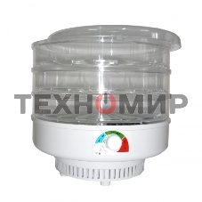 Сушилка для овощей Великие реки Ветерок-3, 3 поддона, в гофротаре, прозрачный