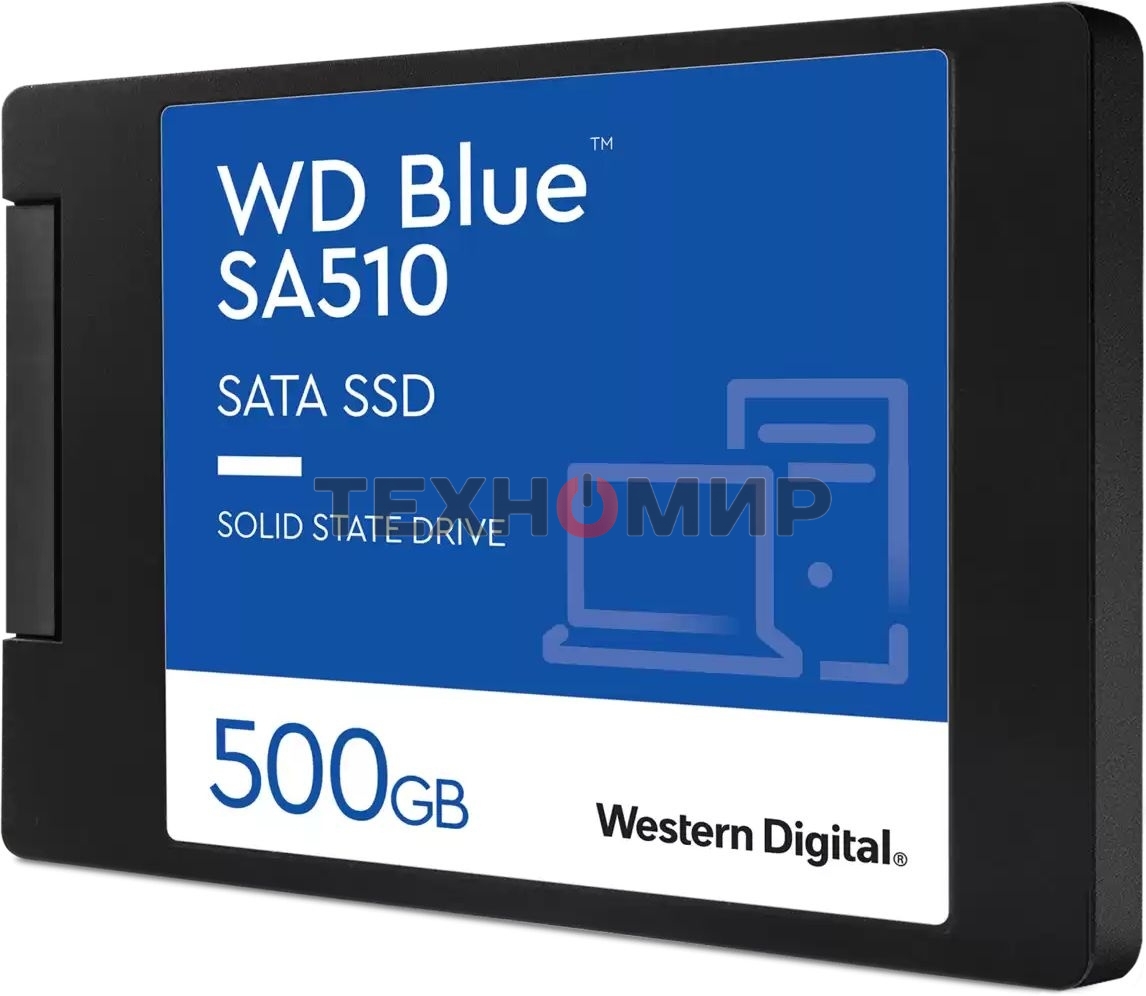 Накопитель SSD WD Blue SA510 WDS500G3B0A, 500GB, SATA III, 2.5