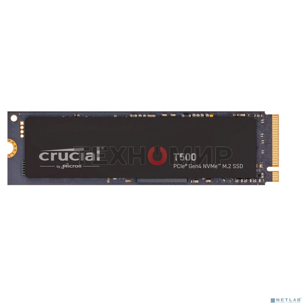 Накопитель SSD Crucial T500, 2Tb, M.2 2280, PCIe 4.0 x4, NVMe, R/W 7400/7000