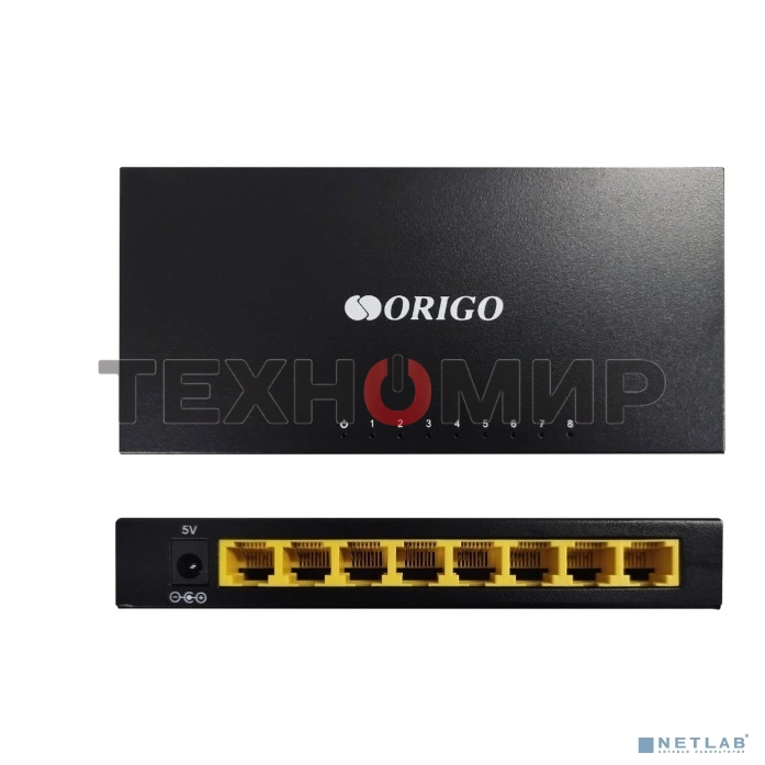 Коммутатор неуправляемый 8-портовый ORIGO OS1208/A1A 10/100 Мбит/с