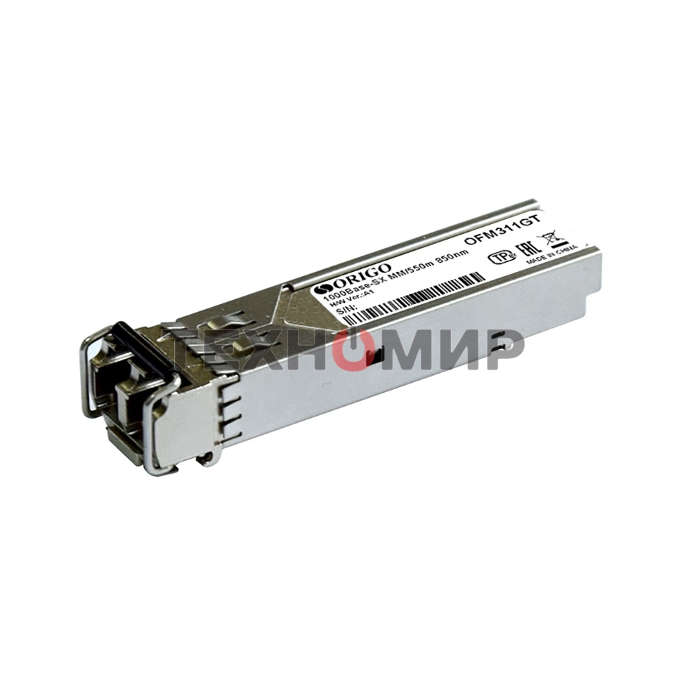 Трансивер Origo OFM311GT, оптич. SFP MM duplex 1 Гбит/с Tx:850нм до 0.55км
