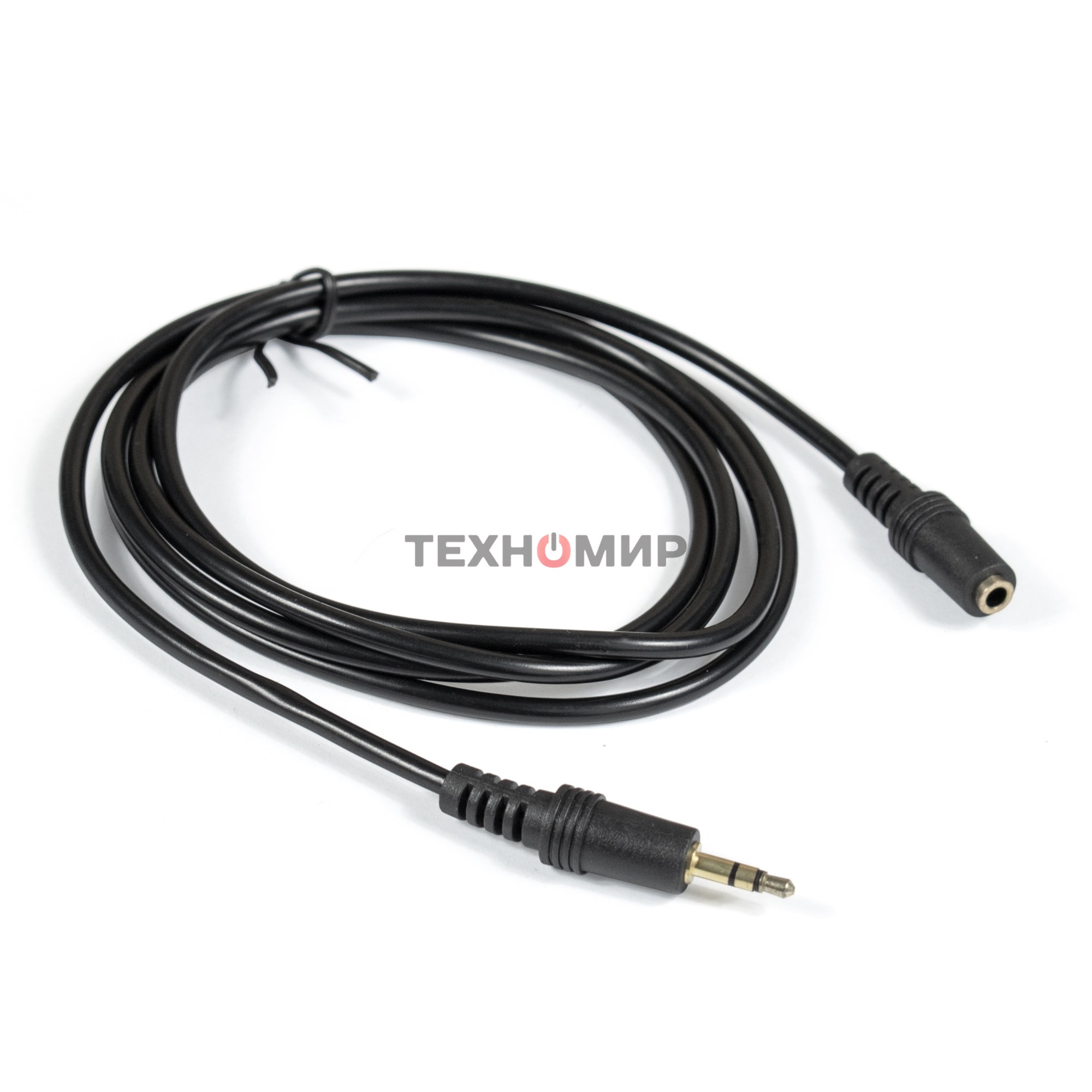 Удлинитель звуковой Exegate EX-CCA-423-1.5 (3.5мм Jack M/3.5мм Jack F, 1,5м, позолоченные контакты)