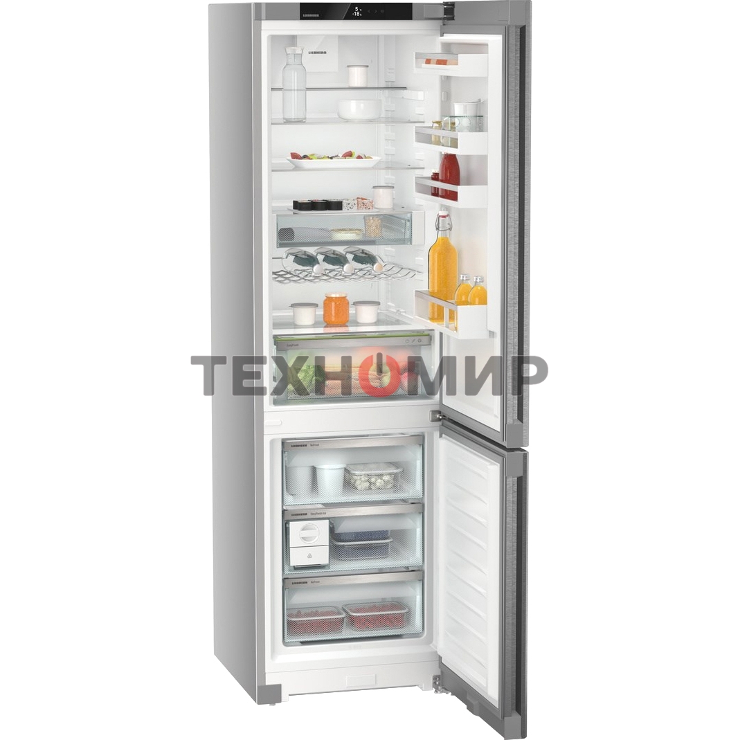Холодильник Liebherr CNsdb 5723-22 001 нержавеющая сталь двухкамерный 266/94л морозилка снизу