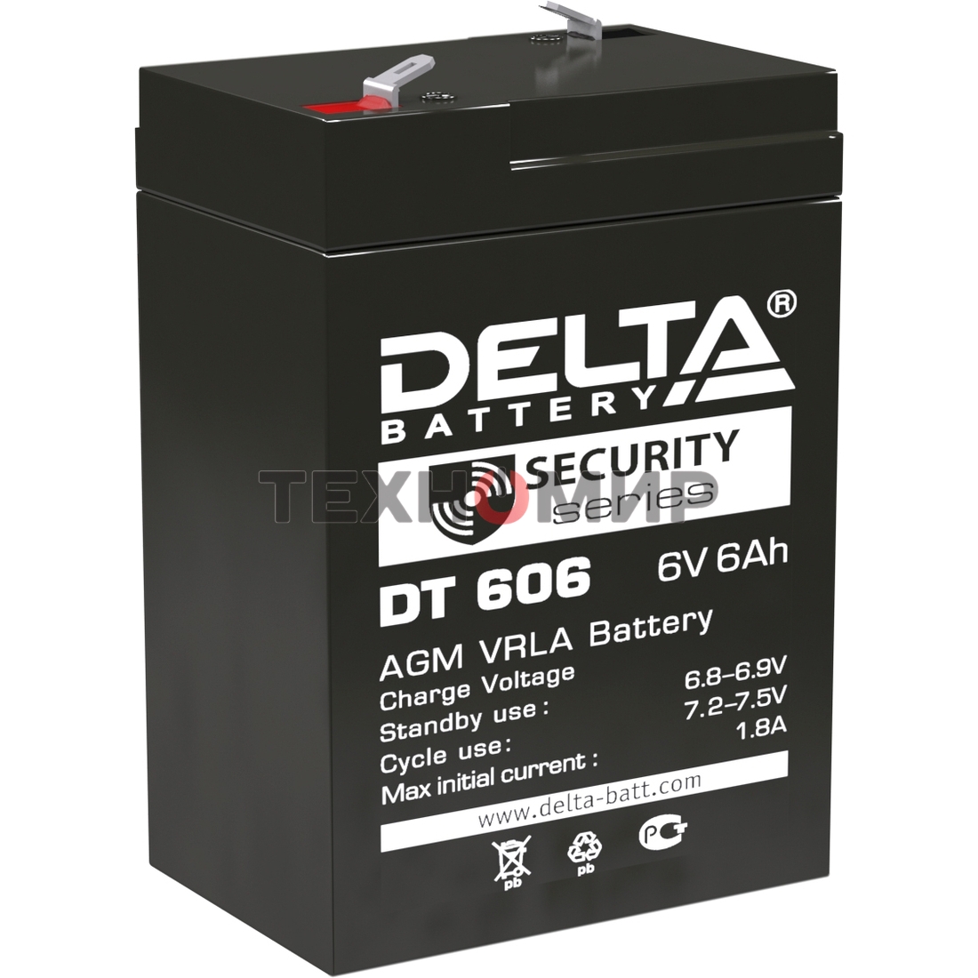 Батарея для ИБП Delta DT 606 (6V, 6Ah)