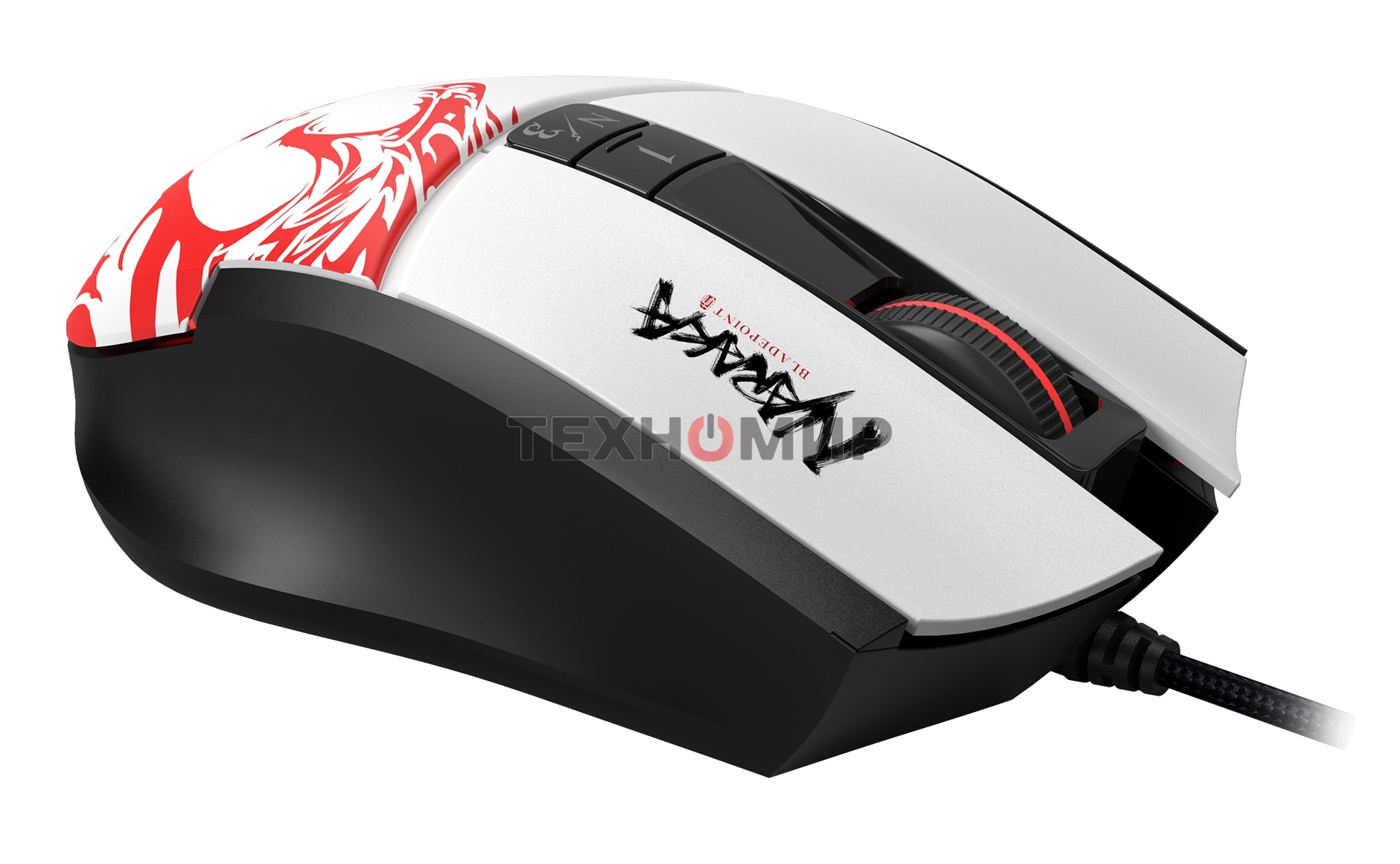 Мышь проводная A4Tech Bloody L65 Max белый, 12000 dpi, USB, кнопки - 7