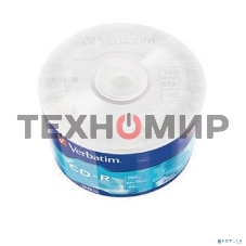 Диск CD-R Verbatim 700 Mb, 52x, Shrink (50), DataLife (50/600)