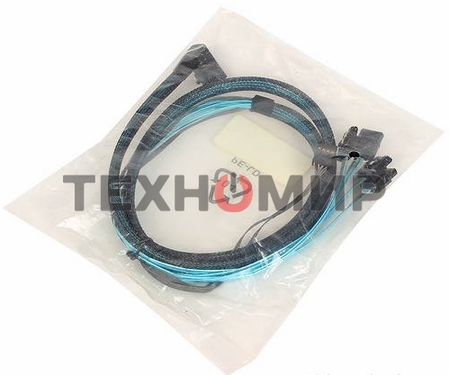 Кабель ACD-RA8643-SATASB-08M, Internal SFF8643-to-4xSATA+SB (HDmSAS (ПРЯМОЙ) -to- 4xSATA+SideBand) 75см (аналог LSI00410, LSI00409, 2279800-R) (6705170)